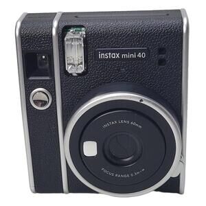 Fujifilm Instax Mini 40 Camera - Black Tested and Working READ DESCRIPTION